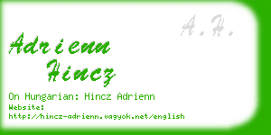 adrienn hincz business card